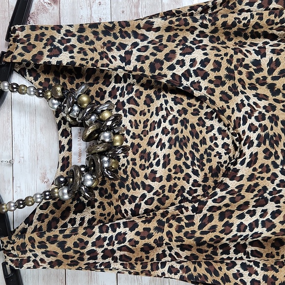 Monroe and Main, Women's Animal prnt dress, high waist bodice, box pleat… - Picture 5 of 7